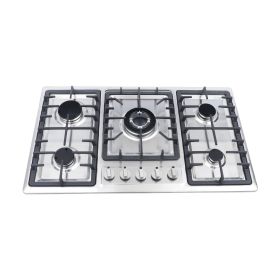 5 Burners Stainless Steel Natural Gas Built-in Stove