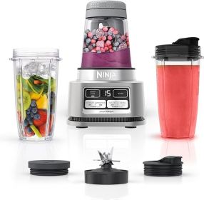 Ninja SS351 Foodi Power Blender & Processor System 1400 WP Smoothie Bowl Maker & Nutrient Extractor* 6 Functions for Bowls (Color: 1200-Peak-Watts)