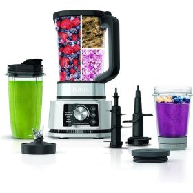 Ninja SS351 Foodi Power Blender & Processor System 1400 WP Smoothie Bowl Maker & Nutrient Extractor* 6 Functions for Bowls (Color: 1400-Peak-Watts)