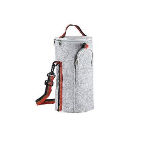 Z40 Portable Thermos Lunch Box Food Container 2/3 Layer Bento Box Stainless Steel Insulated Lunch Box for Food Storage Container (Color: two layers bag)