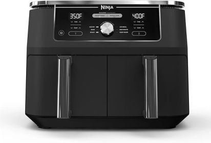 Ninja DZ201 Foodi 8 Quart 6-in-1 DualZone 2-Basket Air Fryer with 2 Independent Frying Baskets, Match Cook & Smart Finish (Color: 10 Quarts)
