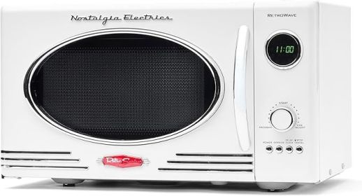 Microwave Oven, Compact Countertop - 0.7 Cu. Ft. - 700-Watts with LED Digital, Child Lock - Easy Clean Interior, Microwave Oven (Color: 0.9 Cu. Ft.White)