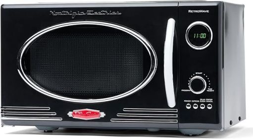 Microwave Oven, Compact Countertop - 0.7 Cu. Ft. - 700-Watts with LED Digital, Child Lock - Easy Clean Interior, Microwave Oven (Color: 0.9 Cu. Ft.Black)